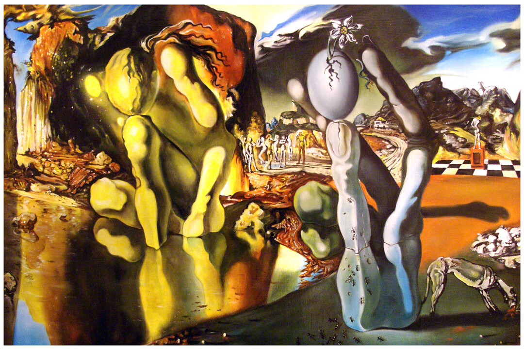 Dali's Metamorphosis of Narcissus.